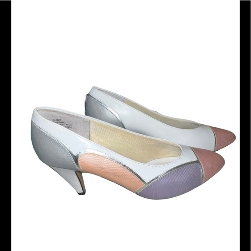 The 925 Collection Vintage White Multi Heels 8.5